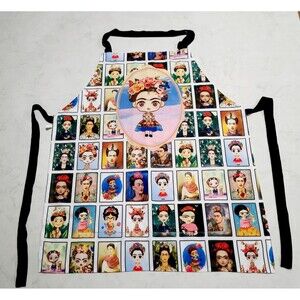 Frida Kahlo Craft Apron Mexican Artisan Little Frida ALL Over Print 2 Pocket